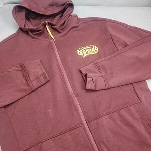 Washington Commanders Legends Alumni Hoodie Burgundy Full Zip Men Medium